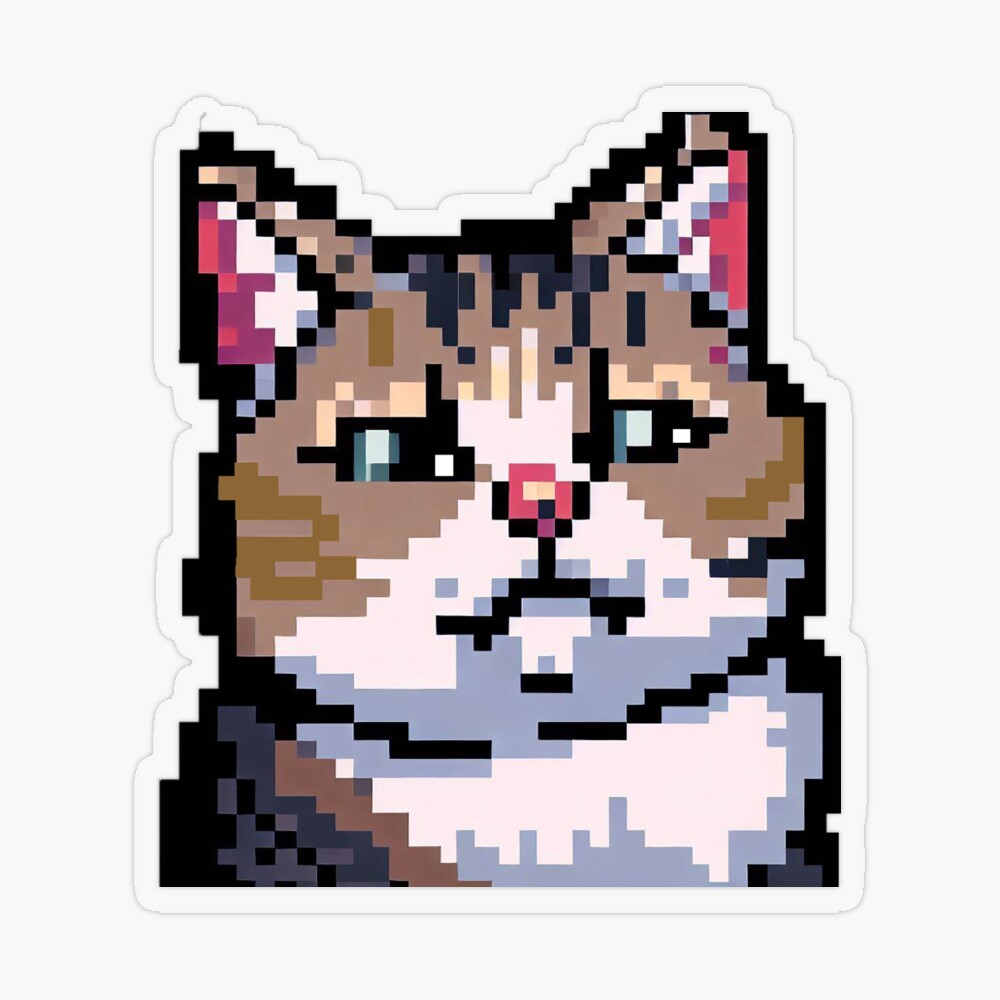 Digital SpeedArt #2 - meme cat pixel art 