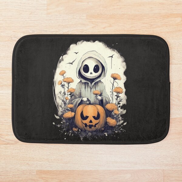 Item preview, Fantasma sonriente entre calabazas y flores - Cleo designed and sold by MarcinCollie.