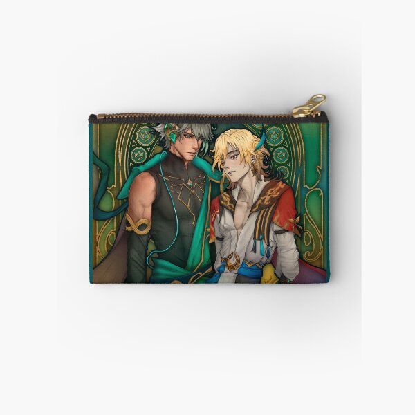 Item preview, Fanart: Alhaitham & Kaveh from Genshin Impact in Art Nouveau style designed and sold by AlexaelArtworks.