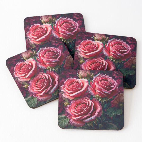 Item preview, Beautiful Roses In Various Hues Of Red, Pink, And White, Their Delicate Petals Unfolding Like Works Of Art, Ai Generated Art designed and sold by AiGens.