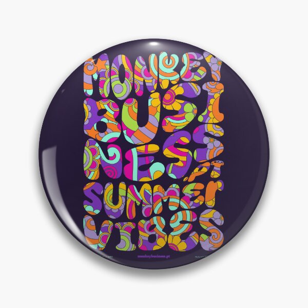 Item preview, Summer Vibes - 60s Lettering - Psy Flower Power designed and sold by monkeybusiness.pt.