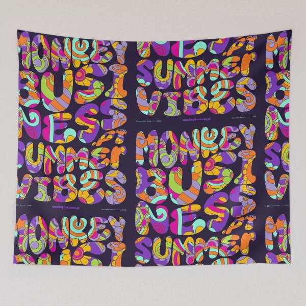Item preview, Summer Vibes - 60s Lettering - Psy Flower Power designed and sold by monkeybusiness.pt.