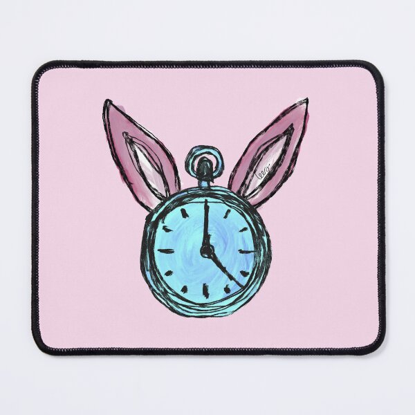 Item preview, Rabbit Alice in Wonderland (pink background) designed and sold by MentaLee.