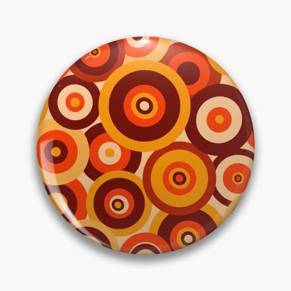Item preview, Retro 70s Funky Groovy Circles designed and sold by prirajdesigns.