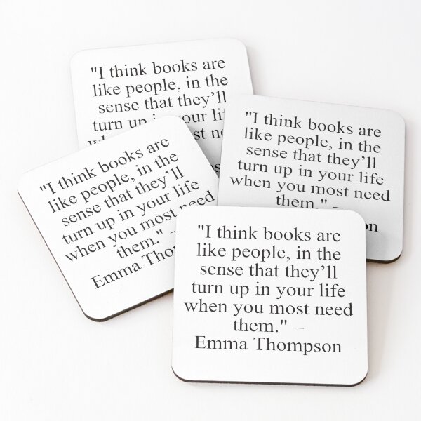 Item preview, emma thompson quote about books and reading designed and sold by Deborah Smith.