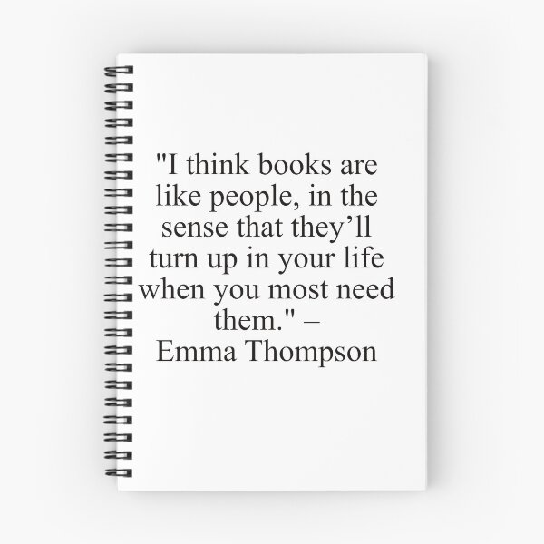 Item preview, emma thompson quote about books and reading designed and sold by Deborah Smith.
