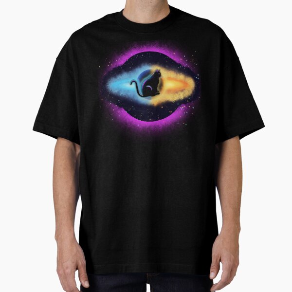 Galactic Black-Hole Cat: Ruler of the Universe Oversized T-Shirt