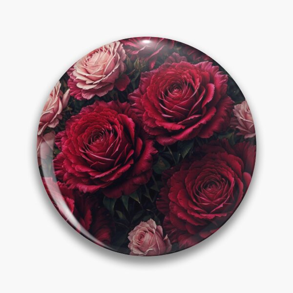 Item preview, Clusters Of Delicate Roses In Soft Shades Of Red, Pink, And White, Ai Generated Art designed and sold by AiGens.