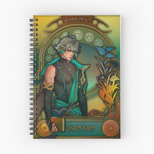 Item preview, Fanart: Alhaitham from Genshin Impact in Art Nouveau style designed and sold by AlexaelArtworks.