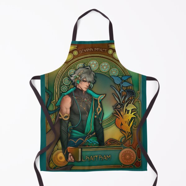 Item preview, Fanart: Alhaitham from Genshin Impact in Art Nouveau style designed and sold by AlexaelArtworks.