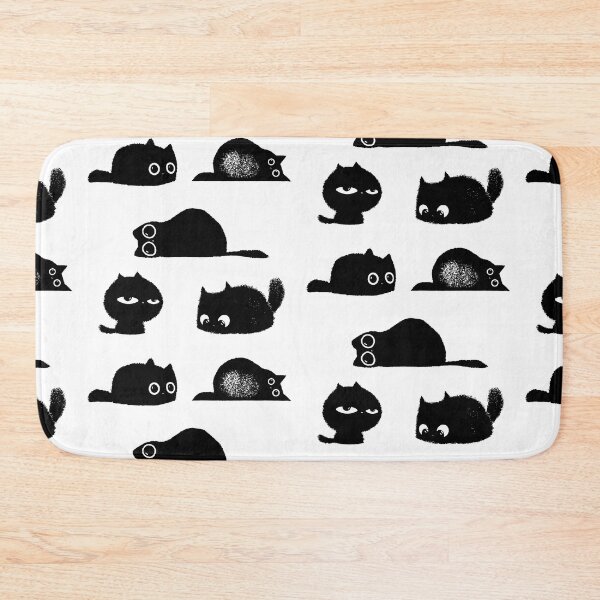 Item preview, Black cat sticker pack kitty set designed and sold by retrippy.