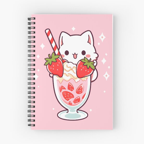 Item preview, Adorable Kawaii Strawberry Milkshake Cat - Cute Cat Lover Gift designed and sold by Shegohi.