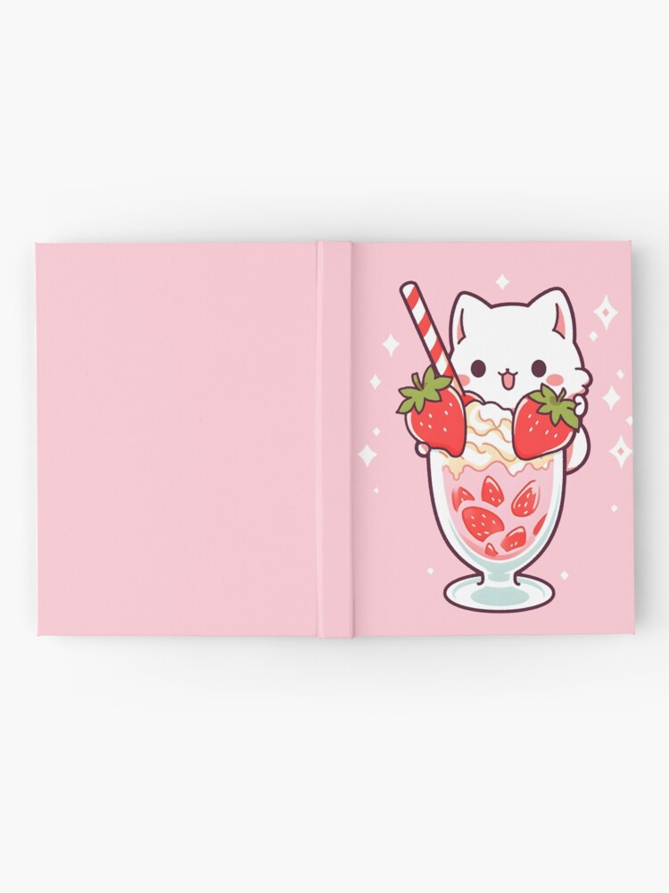 Adorable Kawaii Strawberry Milkshake Cat - Cute Cat Lover Gift