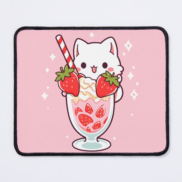 Item preview, Adorable Kawaii Strawberry Milkshake Cat - Cute Cat Lover Gift designed and sold by Shegohi.