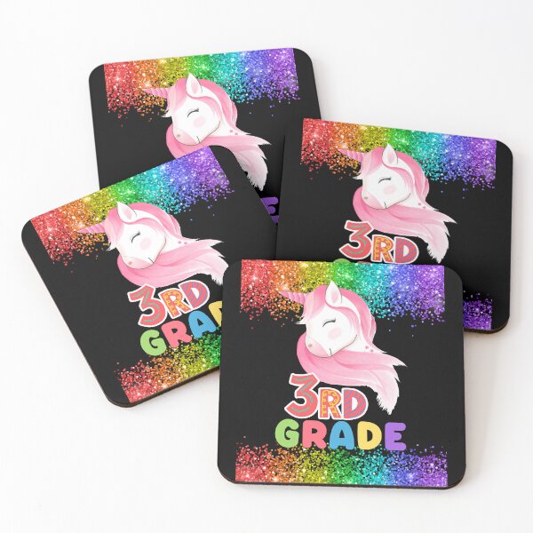Item preview, Ready for 3rd Grade Back to School Unicorn Rainbow Squad designed and sold by BunBuntheDog-.