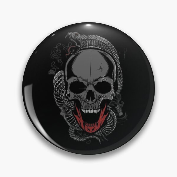 Item preview, Skull with snake designed and sold by JZfashion.