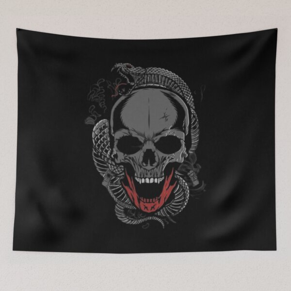 Item preview, Skull with snake designed and sold by JZfashion.