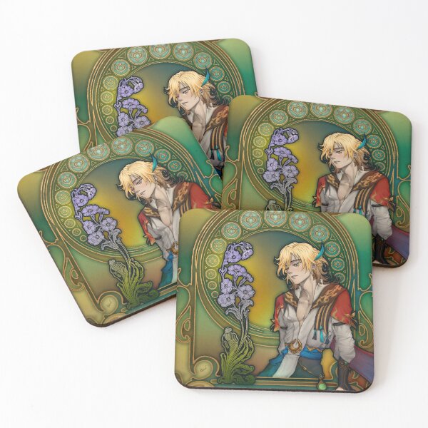 Item preview, Fanart: Kaveh from Genshin Impact in Art Nouveau style designed and sold by AlexaelArtworks.