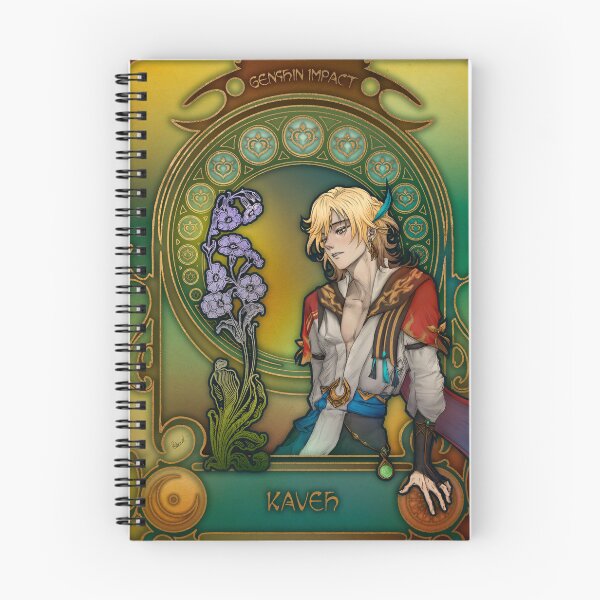 Item preview, Fanart: Kaveh from Genshin Impact in Art Nouveau style designed and sold by AlexaelArtworks.