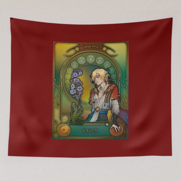 Item preview, Fanart: Kaveh from Genshin Impact in Art Nouveau style designed and sold by AlexaelArtworks.