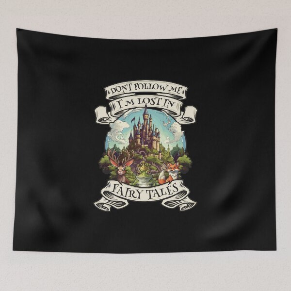 Item preview, Fairytale animals motif quote castle designed and sold by MerchPaw.