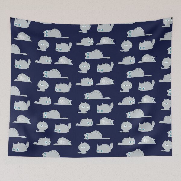 Item preview, Gray cat sticker pack kitty set designed and sold by retrippy.