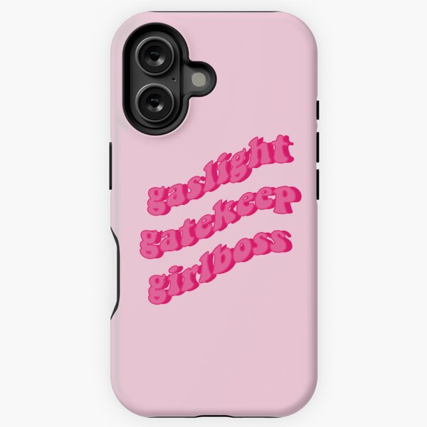 Vista previa del artículo con la obra «luz de gas guardián girlboss rosa fuerte», diseñado y vendido por stickersxbecca.