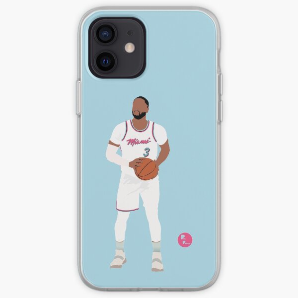 Dwayne Wade 'The R3turn' Miami Heat Art minimaliste // Étuis de téléphone Coque souple iPhone