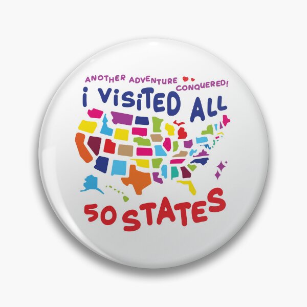 Item preview, Another Adventure Conquered I Visited All 50 States US Map Travel Challenge  designed and sold by Uppercase Tees.