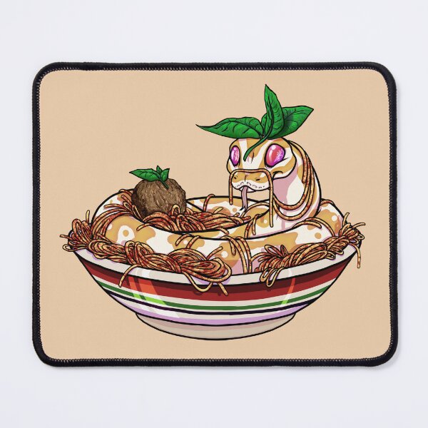 Item preview, Albino Ball Python Snake in Bowl of Spaghetti Pasta designed and sold by The-Roseworks.