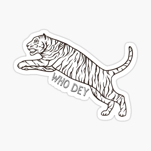 Cincinnati Bengals Year of the Tiger Sticker for Sale by drrahlf