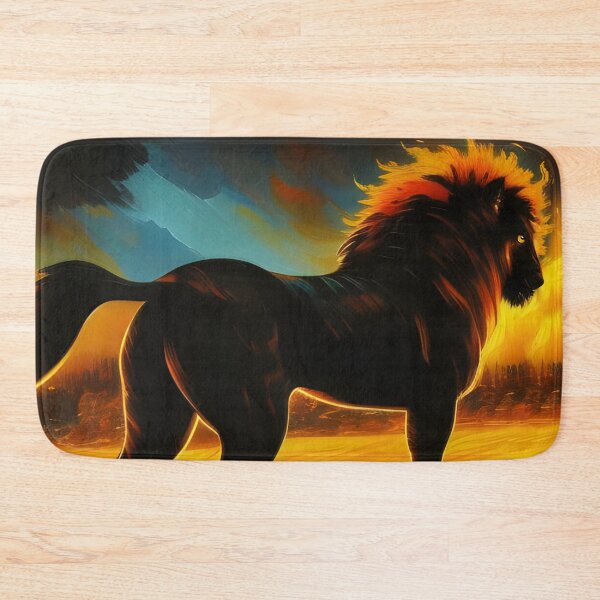 Item preview, Charcoal Fire Lion, Ai Generated Art  designed and sold by ACC .