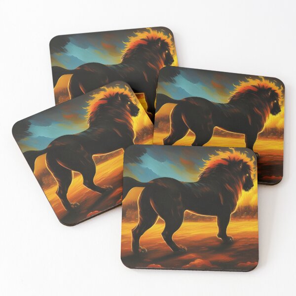 Item preview, Charcoal Fire Lion, Ai Generated Art  designed and sold by ACC .