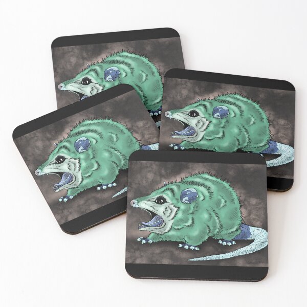 Item preview, Mint Opossum - Dark Galaxy Backdrop designed and sold by NocturnalCorner.