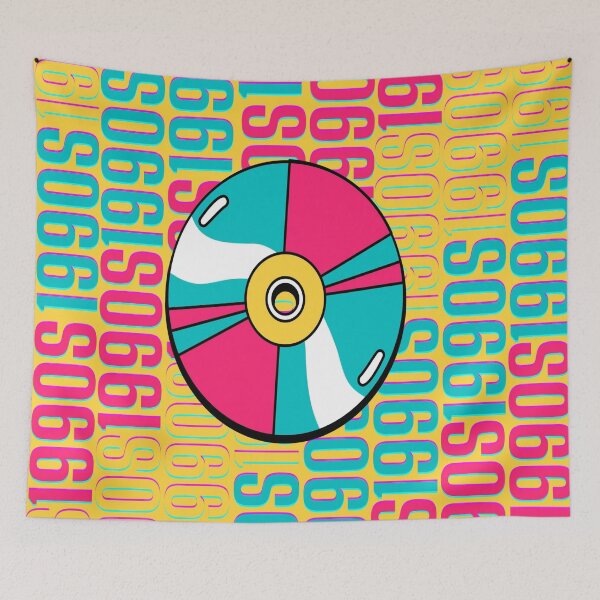 Item preview, 1990s retro design 2 - OG Yellow Background designed and sold by PunjabanJatti.