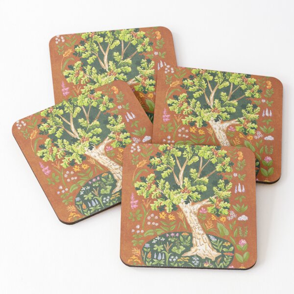 Item preview, an oak savanna millefleur designed and sold by Prairie Friends for You and Your Home.