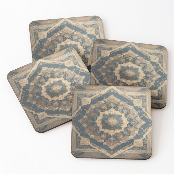Item preview, Geometric Masterpiece: Vintage-style Persian Rug Inspired Digital Art designed and sold by AFUNARTZ.