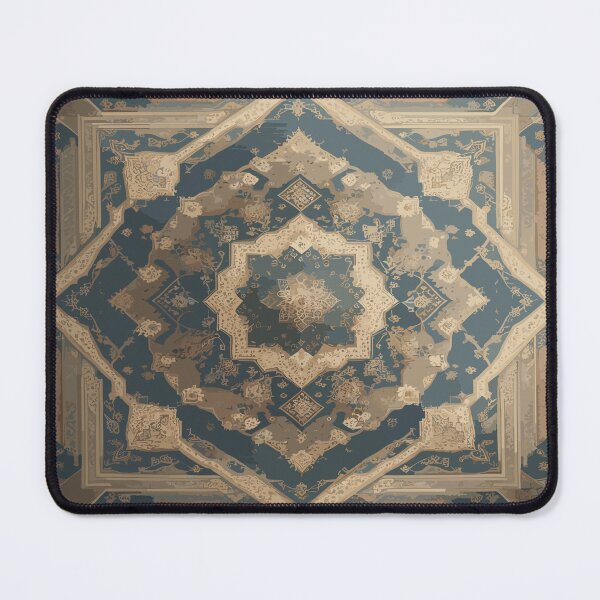 Item preview, Geometric Masterpiece: Vintage-style Persian Rug Inspired Digital Art designed and sold by AFUNARTZ.