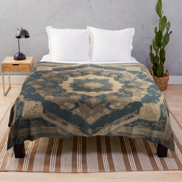 Item preview, Geometric Masterpiece: Vintage-style Persian Rug Inspired Digital Art designed and sold by AFUNARTZ.