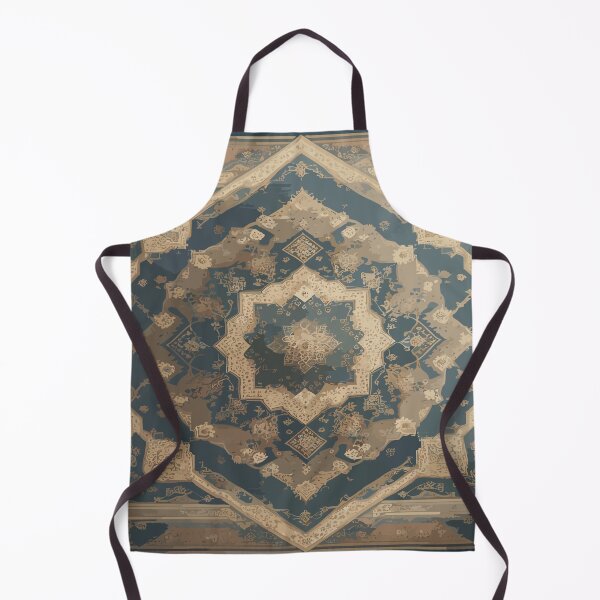 Item preview, Geometric Masterpiece: Vintage-style Persian Rug Inspired Digital Art designed and sold by AFUNARTZ.