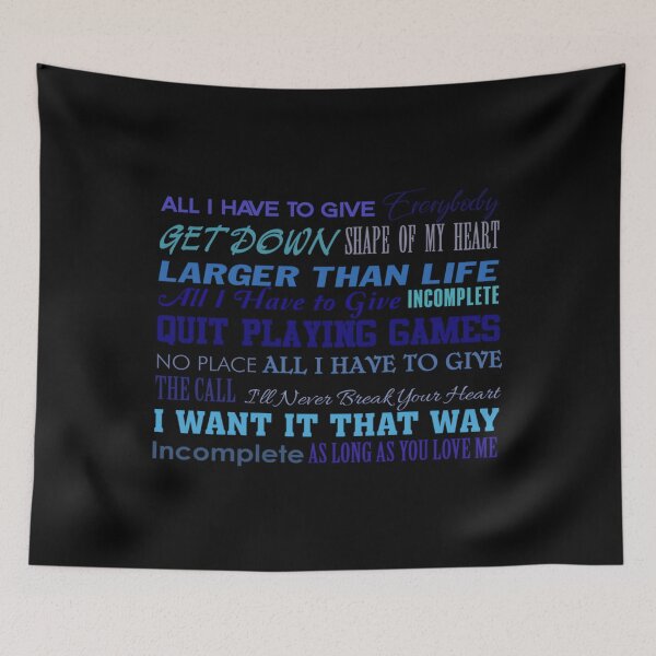 Item preview, Backstreet 	 Songs Shape Of My Heart 	 designed and sold by uecixuuuvke44.