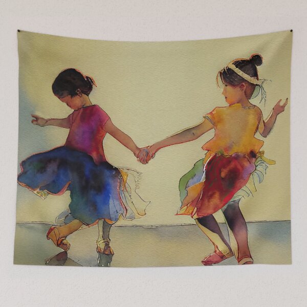 Item preview, CHILDREN DANCING designed and sold by ArtbyRolleen.