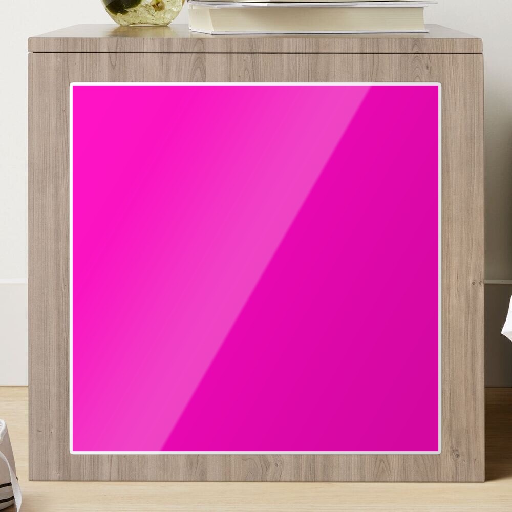 Hot Pink Solid Color Pink Hex Code Color #FF0AC2 - 1 of 8 Sticker