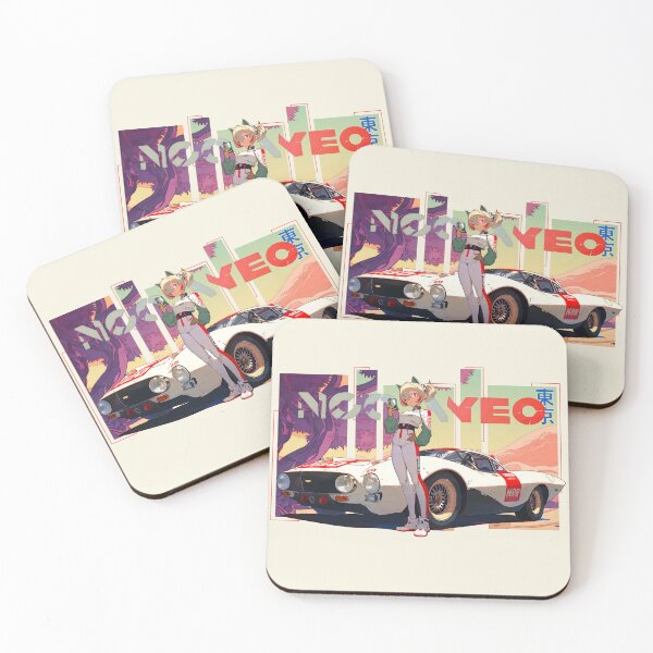 Item preview, KurumaNeko Racing designed and sold by Chibi Cat Art Corner.
