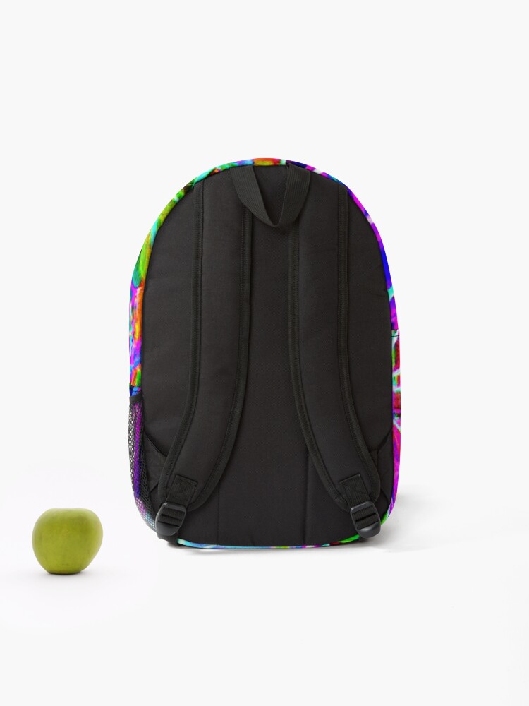 Thumbnail 2 of 3, Backpack, Vibrant Abstract Pattern Design designed and sold by Unique-Design-4.