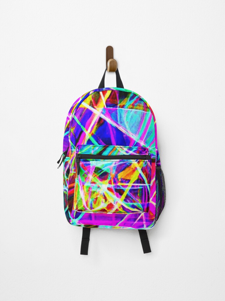 Thumbnail 1 of 3, Backpack, Vibrant Abstract Pattern Design designed and sold by Unique-Design-4.