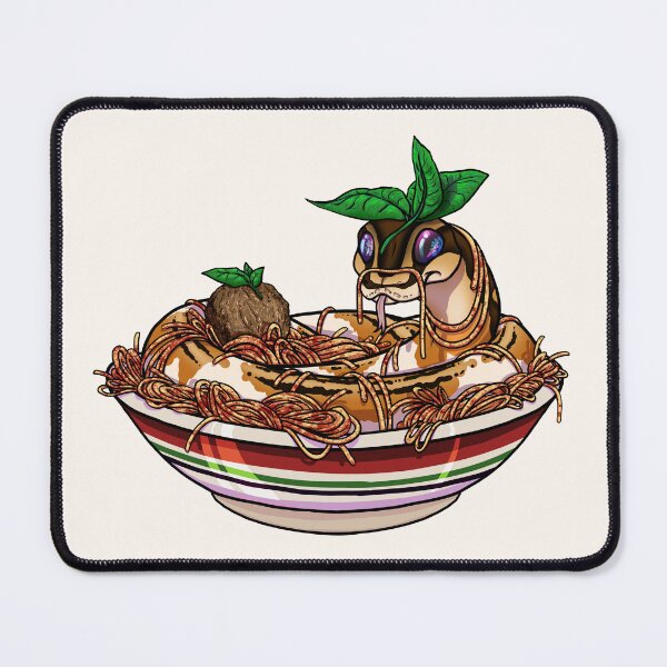 Item preview, Orange Pied Ball Python Snake in Bowl of Spaghetti Pasta designed and sold by The-Roseworks.