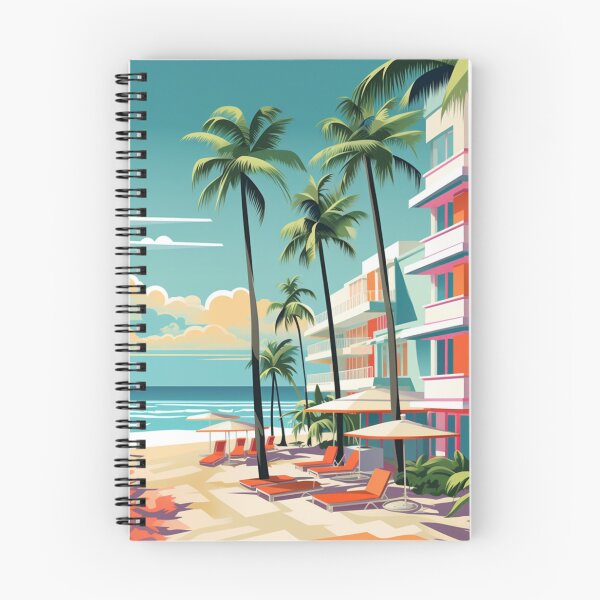 Item preview, A Pop Art Travel Print of South Beach Miami - Florida designed and sold by StudioRedKoala.