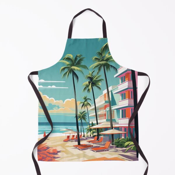 Item preview, A Pop Art Travel Print of South Beach Miami - Florida designed and sold by StudioRedKoala.