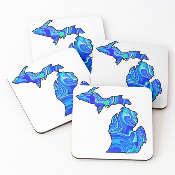Item preview, Michigan Outline the Great Lakes state designed and sold by livsarna.
